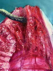 ALAIN DONATE Original Oil CANVAS PAINTING CUBAN ARTIST SURREAL 60″X 48″ C.O.A