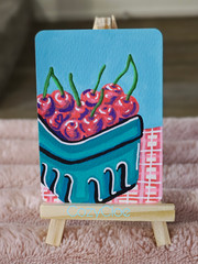 Cherry Jubliee | Farmers Market ACEO Series by CozyCloe