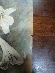 1913 Watercolor Art Easter Lillies Artist Marquerite Arrell 17″x 14″