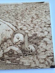 Haijing Chen Drawing Illustration Masterful FINE DETAILED Surrealism Listed 31″