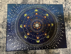 14” x 11” Original Mandala Dot Painting Abstract Art in Acrylic – Art by Eera G