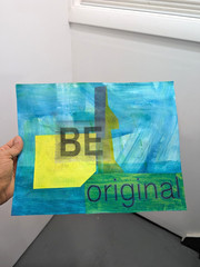 Original Collage Painting on Art Paper. 11×14 Inches. Motivational Art.