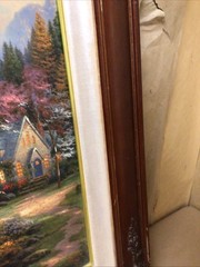 Thomas Kinkade The Mountain Chapel, Chapels Of Nature 1 Painting