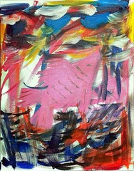 Fish In Bubblegum 16×20 Large Original Collectible Designer Art by K. Snow
