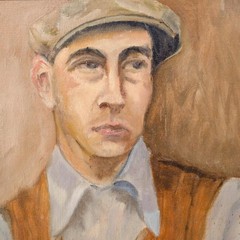 Framed 20th Century Oil – The Farm Hand