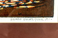 POWERFUL ’91 MEXICAN PRADO VELAZQUEZ SIGNED ORIGINAL LINOCUT STUNNING EL TORITIO