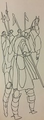 Original drawing Ciro S.Oduber (Panama 1921- Spain 2002). Measures 42×16.5 cm