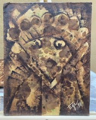 painting Untitled 1998 TIGA (aka Jean Claudwe Garoute) Modern Haitian art