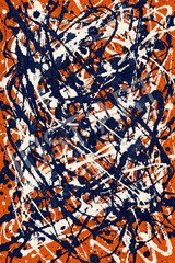 Abstract Expressionist Canvas – Modern Action Painting Wall Art