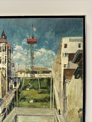 Los Angeles Painting Urban California Landscape Regionalism Stephen Goosson Oil