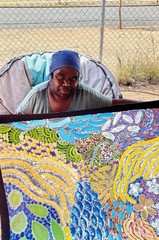 Karen Bird Ngale. Highly collectable Aboriginal art. Inc,COA and Photo’s