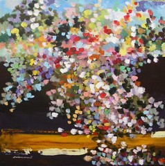 Original ABSTRACT Expressionism Painting Acrylic John Williams art JMW Raw