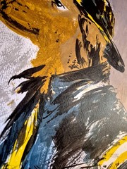 Original Hand Painted 11×14 Whimsical Animal Acrylic Signed Expressionist Art 90