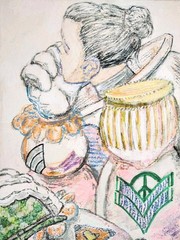 9 inch x 12 inch – Mixed-Media Drawing – NO FRAME by A. Avila