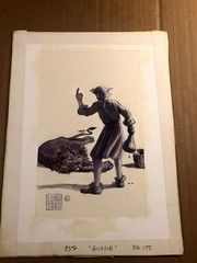 Carl Lundgren Rare Original Published Illustration Art Painting Lion And Man ’83