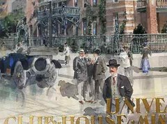 Francis Willford Fitzpatrick, Watercolor of University Club House, Minneapolis,