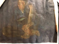 Vietnamese Vintage original oil painting bought many years ago from Vietnam