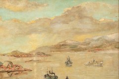 1943 WWII British Royal Navy At Hvalfjörður Iceland by Stanley Grimm (1891-1966)