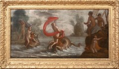 Large 16th 17th Century Italian School The Triumph Of Galatea Tritons & Nereids