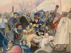 Painting Repin Zaporozhye Cossacks Reply Ottoman Sultan Mehmet IV’s Letter Art