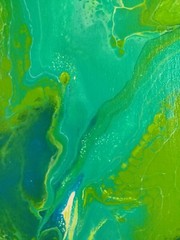 Original Abstract Acrylic Painting Stretched Canvas 9″x12″x0.6″ Wall Art Decor