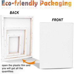 3 Pack Canvases for Painting with Multi Pack 11×14, 5×7, 8×10, Painting Canvas