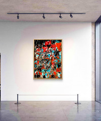 STEVEBARTZ ORIGINAL ART „THE JOURNEY“ 22X28 GALLERY THICK PAPER FINE ART HOME