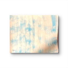 Pale Blue Texture Calm Energy 11X 14″ Impressionist Acrylic Painting Paper