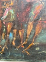 Russian Surrealist Painting Large Expressionism Listed Andrei Medvedev Modernist