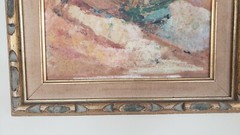 Vintage AMERICAN IMPRESSIONIST „EDNA GASS“ PA / NEW HOPE SCHOOL GOUCHE PAINTING
