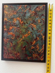 Original Acrylic Pour Painting | Abstract Fluid Art | H 17.5″ × W 13.5″