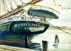 Nelson Chase (US,20C) watercolor painting 153029