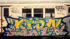 DERO TFA Graffiti 60 in x 48 in stretched canvas, NYC Subway Art Master of Style