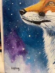 9 x 12 Acrylic Painting on Canvas ….“ Fox in Winter“
