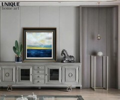 UniqueHomeArt Original Artwork Handmade Painting Wall Art Wood Frame 30in X 30in