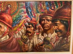 Large ORIGINAL PAINTING listed artist Virginia Dan, beautiful colors, Mongolia