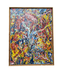 Abstract Art Acrylic Modern Painting Original Painting Dripping 60x80cm Picture