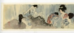 Haruo Ito painting women tattoos torture graphic river japanese autographed