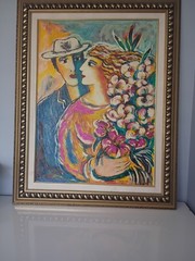 Zamy Steynowitz Serigraph Acrylic on Linen Spring Bouquet 89/150