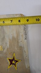 VTG Piece of street art painted on repurposed industrial object by KingTekk 2001
