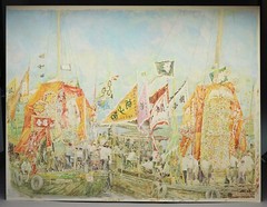 NICE! Herbert Fink Hong Kong Water Music Festival Watercolor W/C Painting