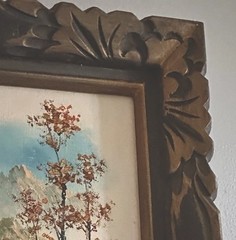 Vintage Set Of 2 SUH JIN HEE Oil Paintings Landscape Autumn Winter Framed Signed