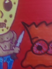 Original Painting Friday The 13th Thanksgiving Jason Vorhees Bart Simpson…