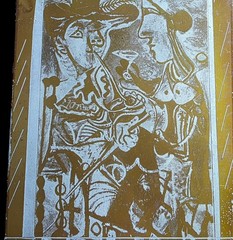 Rare Find After Pablo Picasso Le Couple painting Zinc Etching Plate