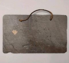 Antique Roof Slate Original Painting Peppers Still Life Artisan Wall Art 9×5.5″