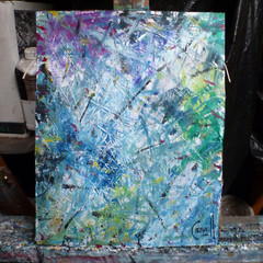 LOST, THEN FOUND 8×10 oil painting card panel New original art signed Crowell