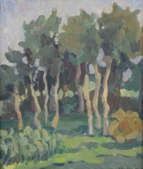 Anatoli Dovzhenko (1932-1991) „Grove“, Oil Painting, 1961 (1)