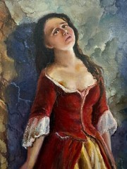 Painting Princess Tarakanova,18×24 inches, Home Decor, WALL ART DECOR, Home Gift