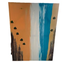 “Original Dutch Montana Artwork”Laguna Beach Cany Signed Abstract Painting”48X36