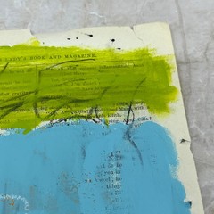 Original Mixed Media Abstract Art Painting 6×9.75” on 1861 Paper Signed #7
